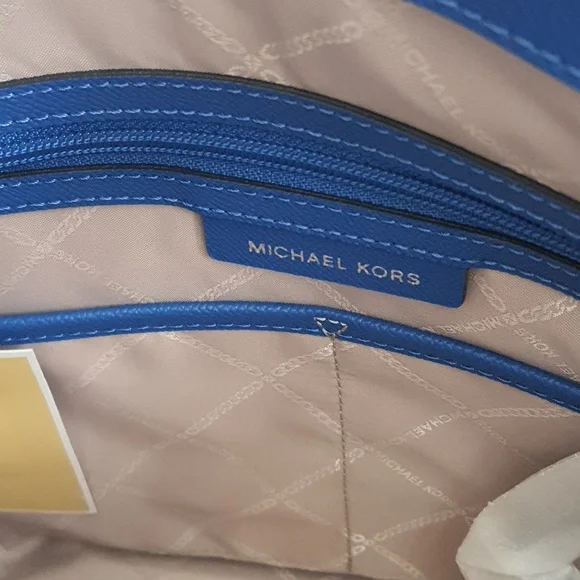 NWT Michael Kors Jet Set Large Saffiano Leather Tote Bag – Royal Blue - Picture 9 of 9